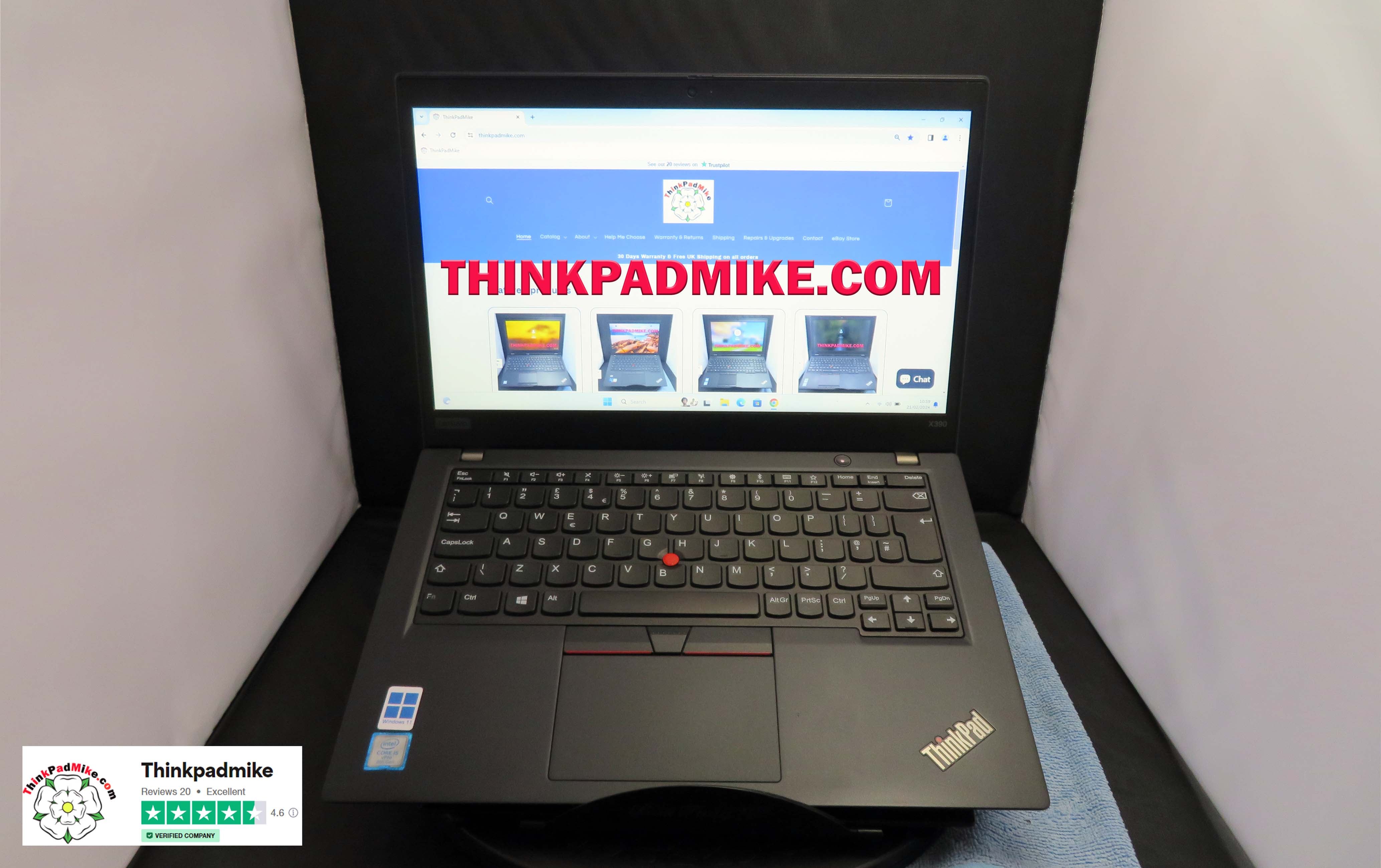 Lenovo ThinkPad x390 i5 1.6Ghz 8265U 8GB RAM 256GB SSD 13.3