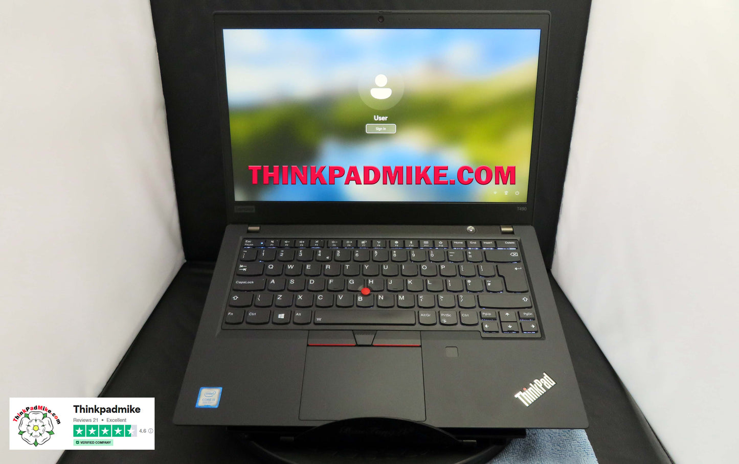 Lenovo ThinkPad T490 i5 1.6Ghz 8265U 24GB RAM 256GB SSD IPS Screen Backlit Keyboard (955)