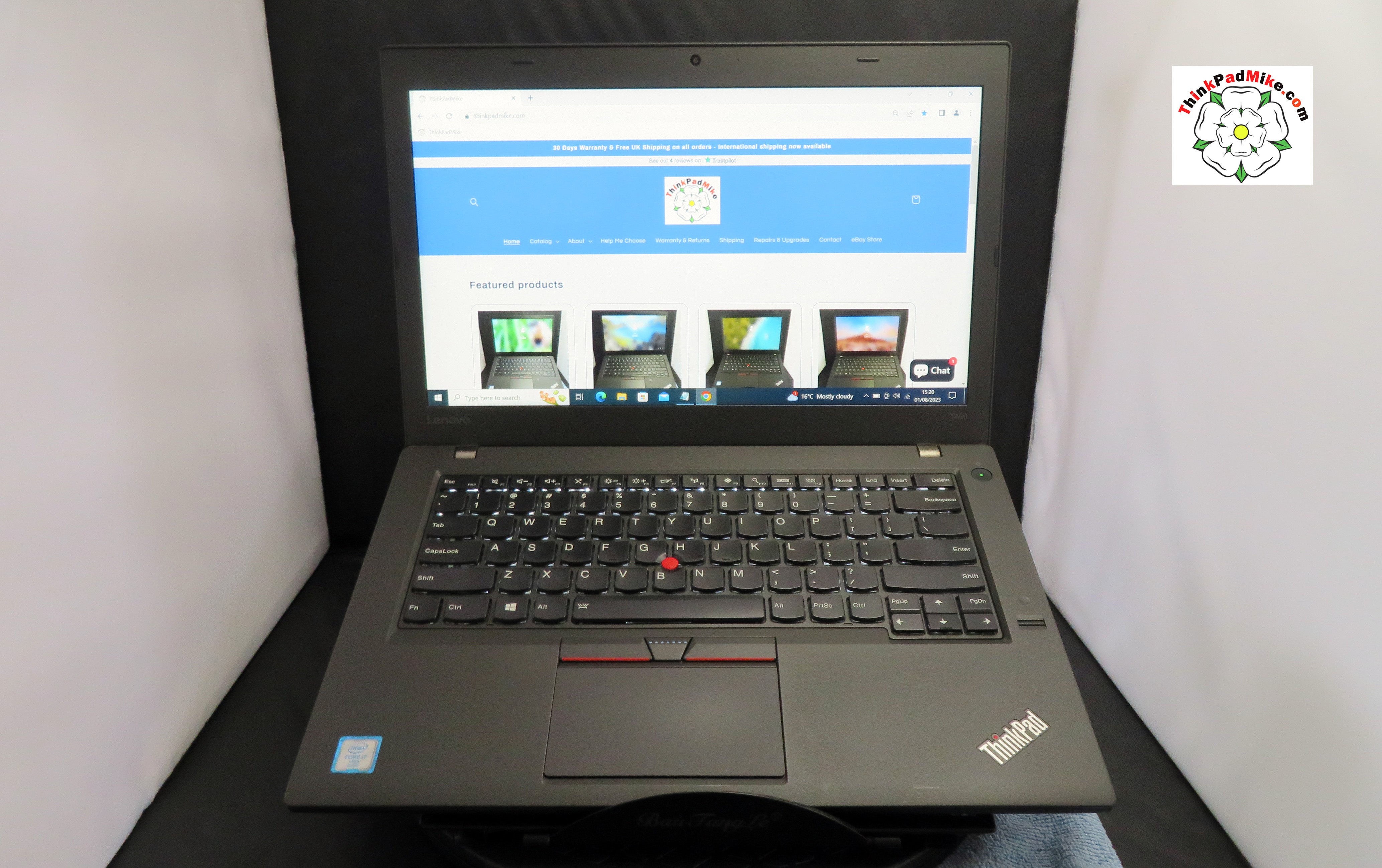 Lenovo ThinkPad T460 i7 6600U 2.6Ghz 16GB RAM 240GB SSD IPS Screen