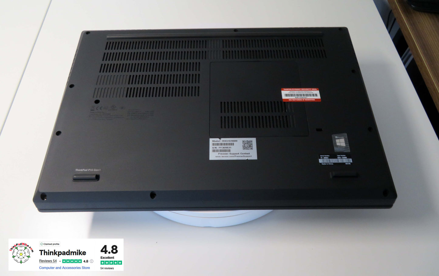 Lenovo ThinkPad P15 i7 10850H *6 CORE* 64GB RAM 512GB SSD IPS NVIDIA T2000 WIN11 (1141)