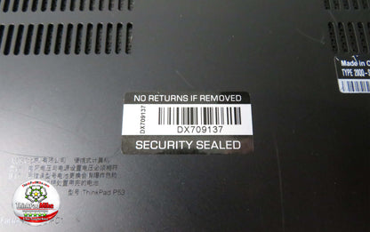 Lenovo ThinkPad P53 i7 *6 CORE* 9750H 2.6Ghz 32GB RAM 256GB + 512GB IPS B\L KB NVIDIA T2000 (1343)