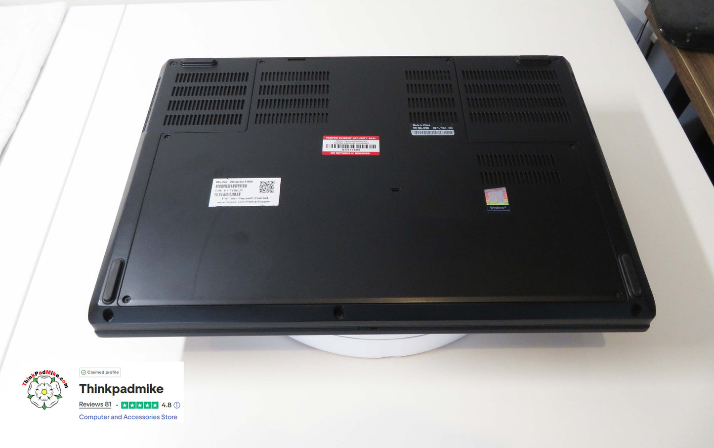 Lenovo ThinkPad P53 i7 *6 CORE* 9850H 2.6Ghz 40GB RAM 256GB + 512GB IPS B\L KB NVIDIA T2000 (1332)