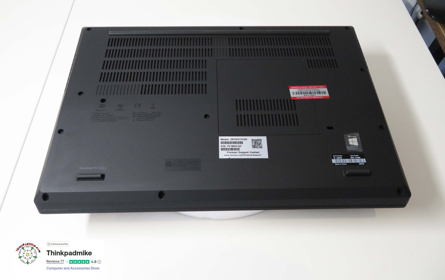 Lenovo ThinkPad P15 i7 11850H *8 CORE* 32GB RAM 512GB SSD UHD NVIDIA T1200 (1301)