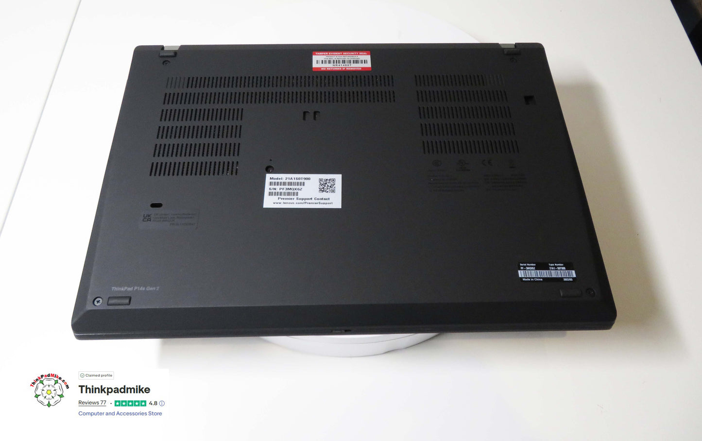 Lenovo ThinkPad P14s AMD Ryzen 7 Pro 8 Core 32GB RAM 512GB SSD IPS Screen (1298)