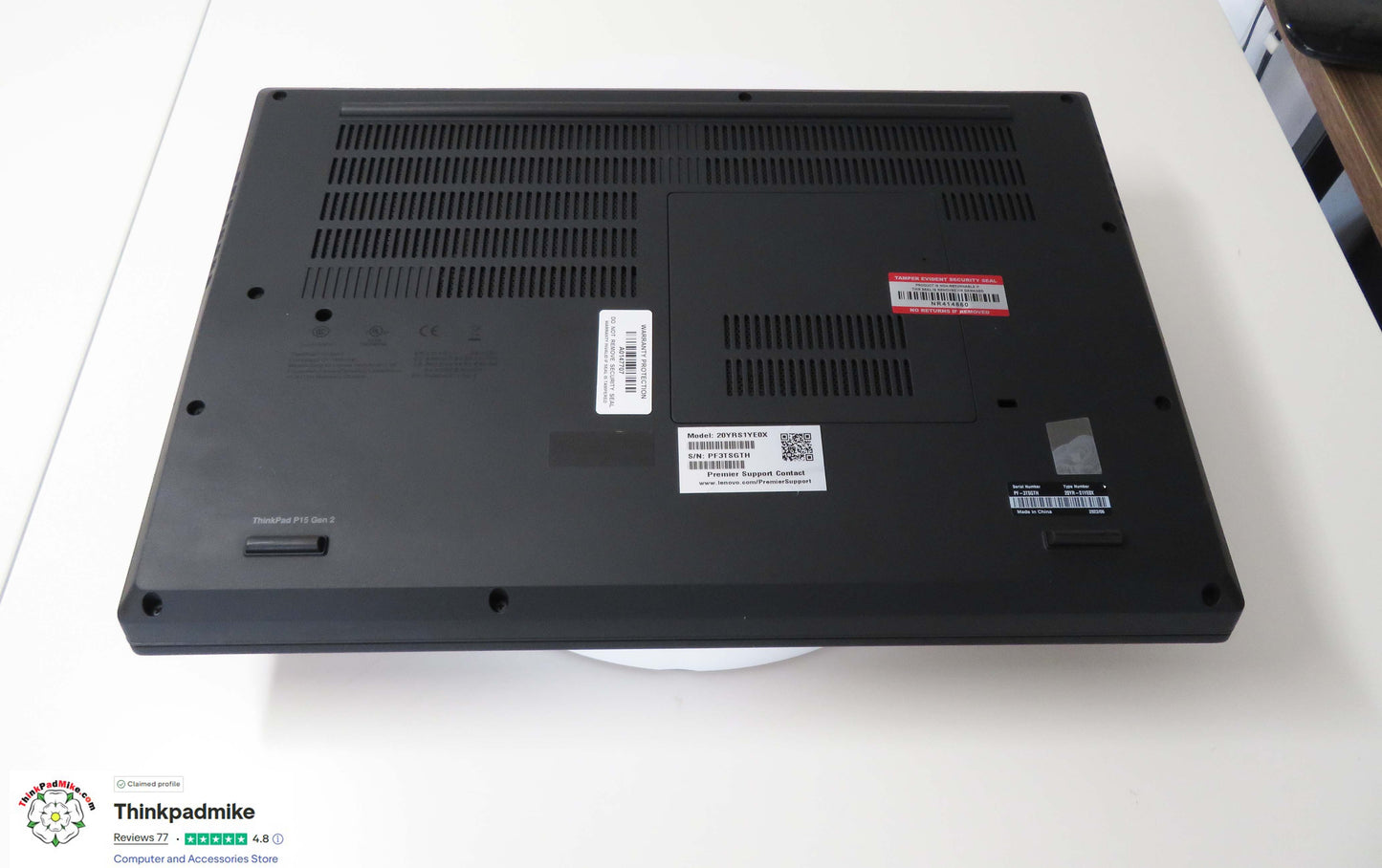 Lenovo ThinkPad P15 i7 11850H *8 CORE* 32GB RAM 512GB SSD UHD NVIDIA T1200 (1300)