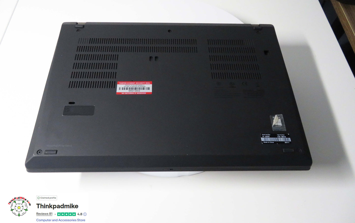 Lenovo ThinkPad P14s AMD Ryzen 7 Pro 8 Core 32GB RAM 256GB SSD IPS Screen (1306)