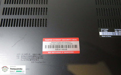 Lenovo ThinkPad P53 i7 *6 CORE* 9750H 2.6Ghz 32GB RAM 512GB SSD IPS B\L KB NVIDIA T1000 (1299)