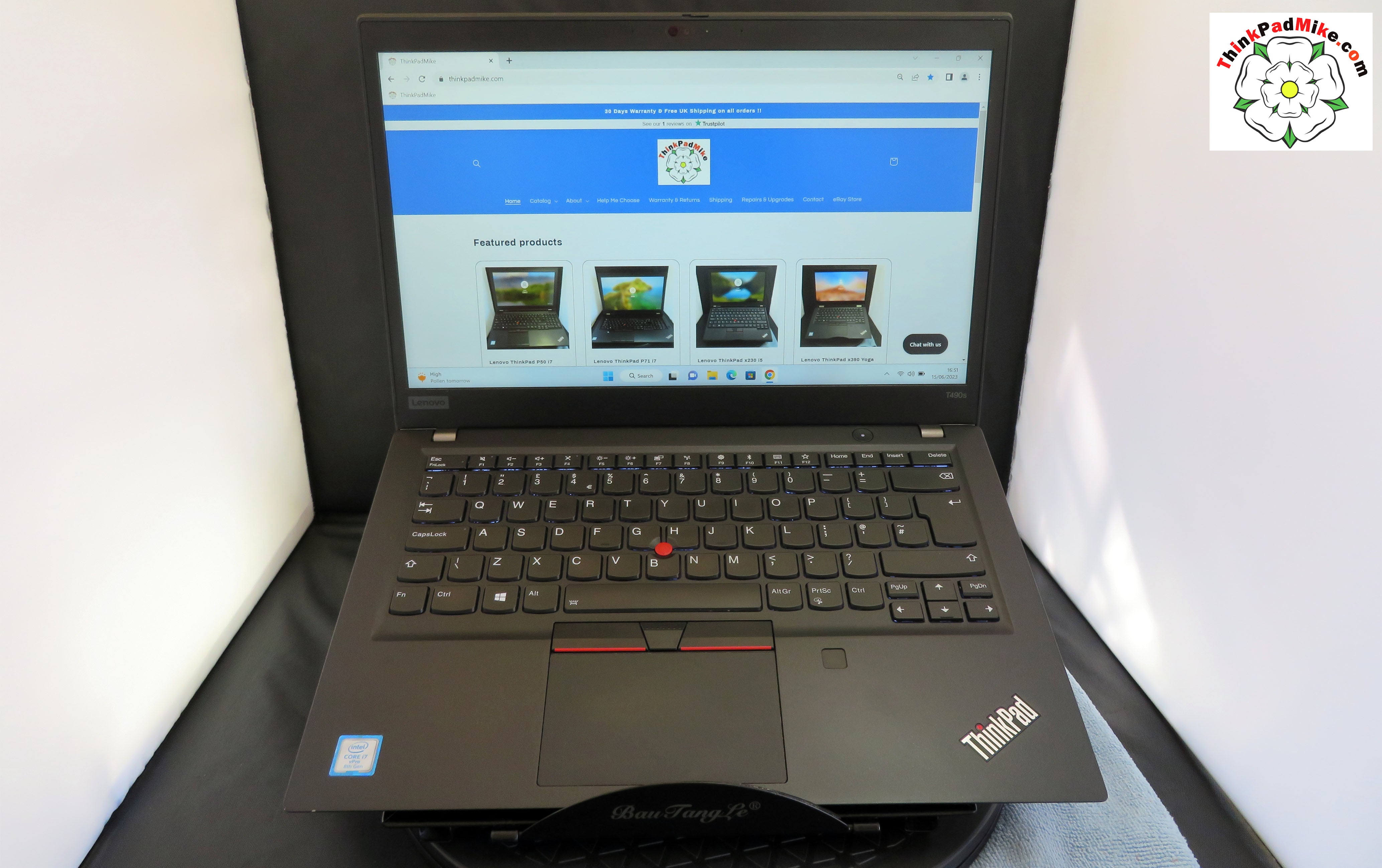 Lenovo ThinkPad T490s i7 1.9Ghz 8665U 16GB RAM 256GB SSD IPS TOUCH Screen  (780)