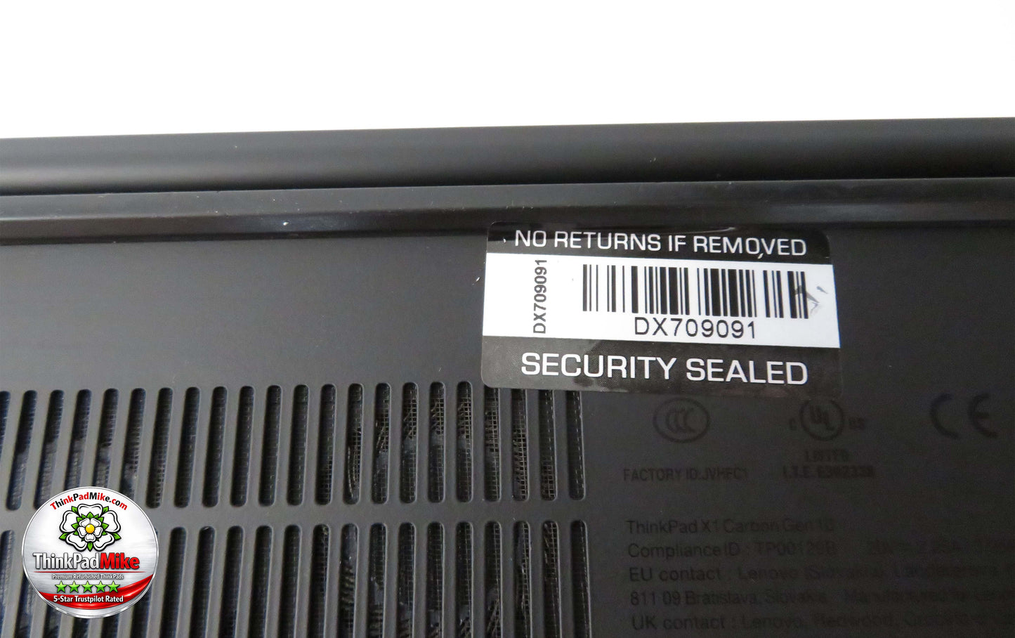 Lenovo ThinkPad X1 Carbon Gen 10 i7-1260P 16GB RAM 256GB SSD 14" OLED (1386)