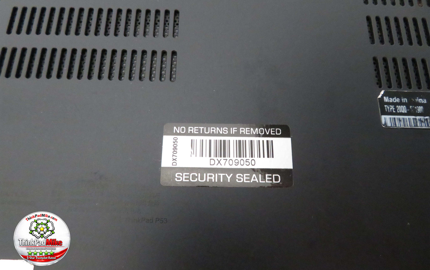 Lenovo ThinkPad P53 i7 *6 CORE* 9750H 32GB RAM 512GB IPS B\L KB NVIDIA T2000 (1365)