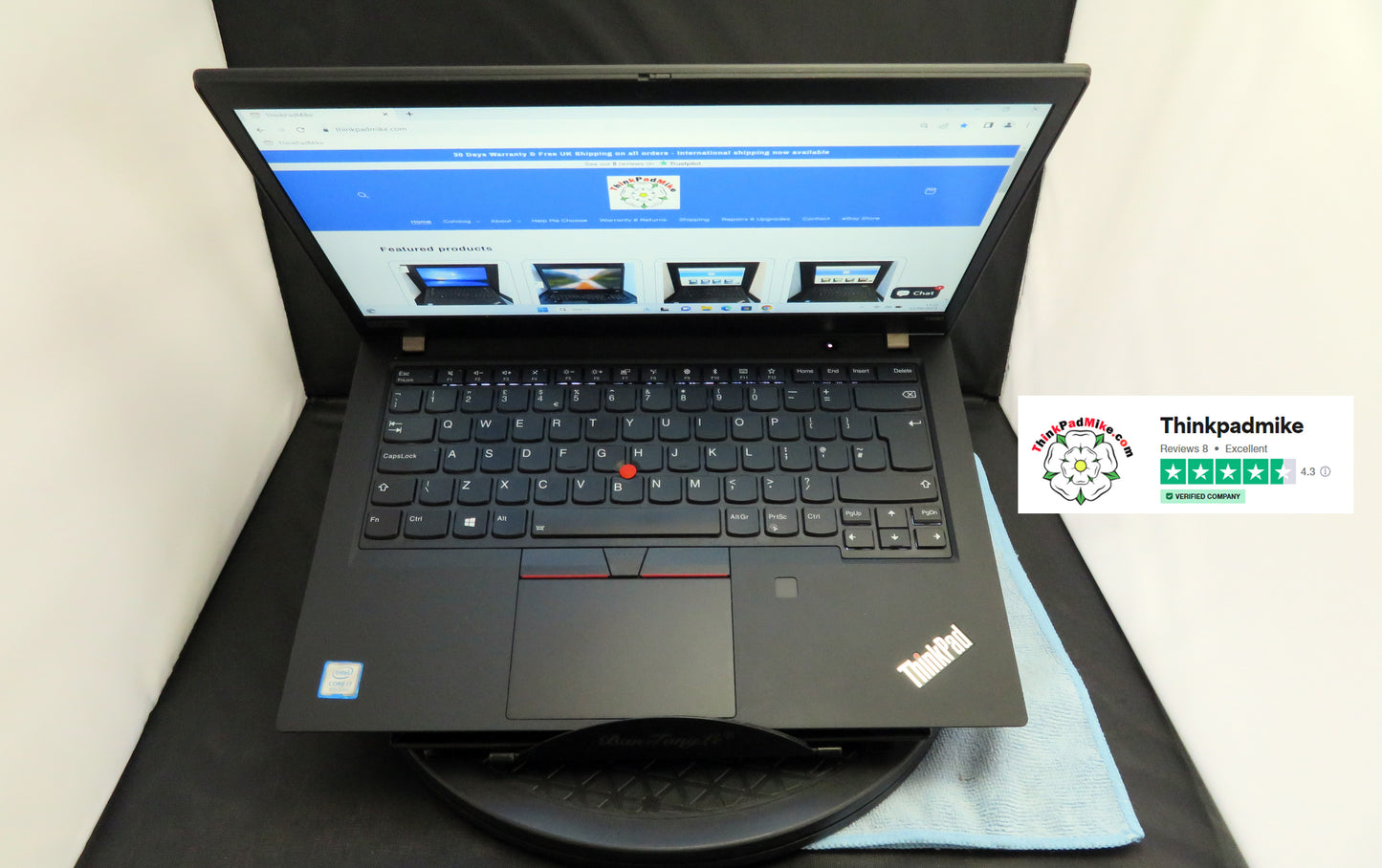 Lenovo ThinkPad T490 i7 1.8Ghz 8565U *40GB RAM* 512GB SSD IPS Screen Backlit Keyboard (738)