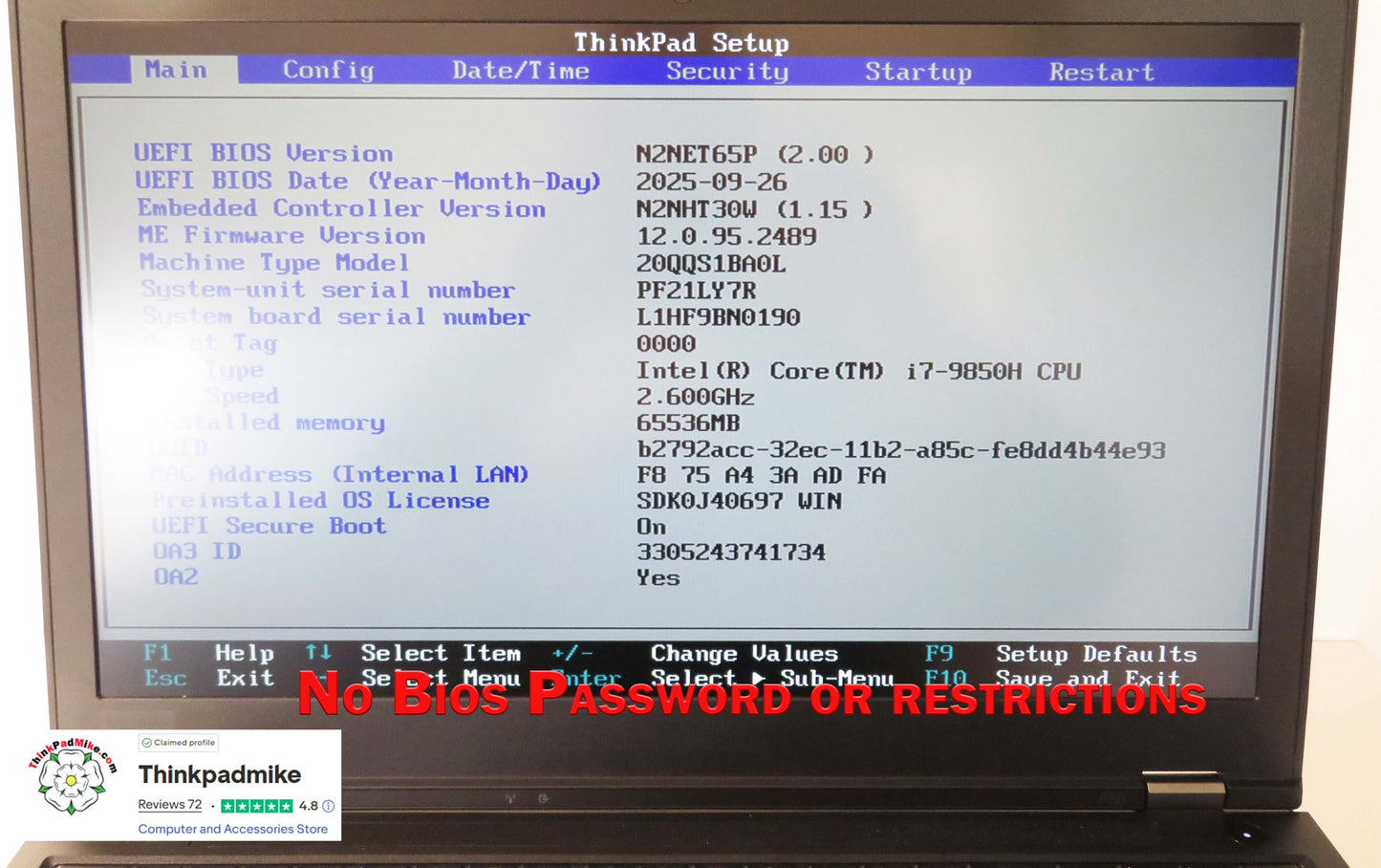 Lenovo ThinkPad P53 15.6-inch mobile workstation