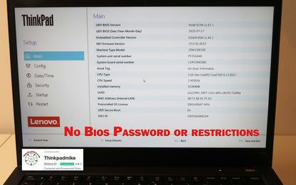 Lenovo ThinkPad T14 i5 1135G7 16GB RAM 256GB SSD IPS FHD SCREEN B\LKB (1233)