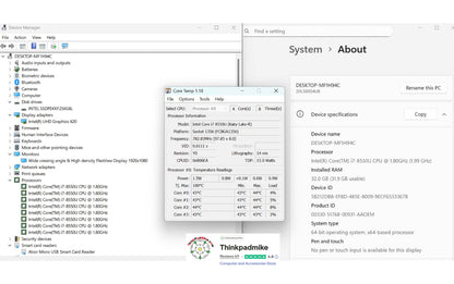 Lenovo ThinkPad T480 i7 8550U 32GB RAM 256GB SSD IPS SCREEN (1237)