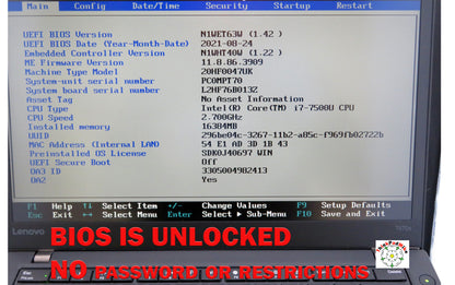 Lenovo ThinkPad T470s i7 7500U 2.7Ghz 16GB RAM 256GB SSD IPS Screen B\LKB (659)