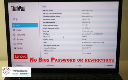 Lenovo ThinkPad x13 Gen 2 i5 1135G7 8GB RAM 256GB SSD WUXGA IPS SCREEN B\LKB (1242)