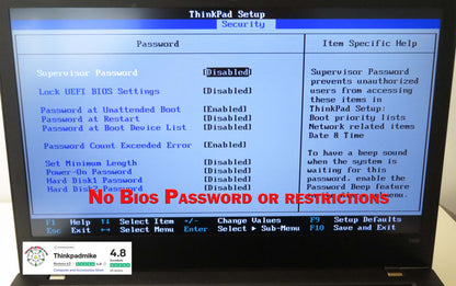 Lenovo ThinkPad T480 i7 8550U 32GB RAM 2 x256GB SSDs IPS SCREEN B\L KB (1197)