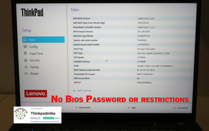 Lenovo ThinkPad P14s i7 1270P **12 Core** 32GB RAM 512GB SSD IPS WUXGA NVIDIA T550 WIN11 (1251)