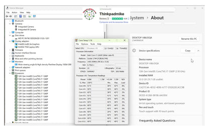 Lenovo ThinkPad P14s i7 1260P **12 Core** 32GB RAM 512GB SSD IPS TOUCH NVIDIA T550 WIN11 (1244)