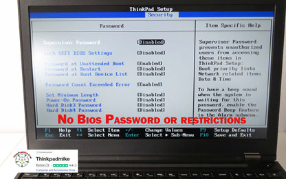 Lenovo ThinkPad P50 i7 6820HQ 32GB RAM 2 x 256GB SSDs IPS NVIDIA M2000M (1240)