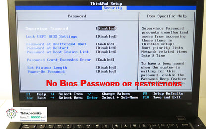 Lenovo ThinkPad T480 i7 8550U 32GB RAM 256GB SSD IPS SCREEN B\L KB (1294)
