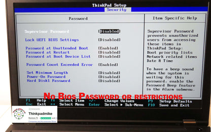 Lenovo ThinkPad P52 i7 *6 CORE* 8750H 2.2Ghz 40GB RAM 256GB SSD IPS B\L KB NVIDIA P1000 (1278)