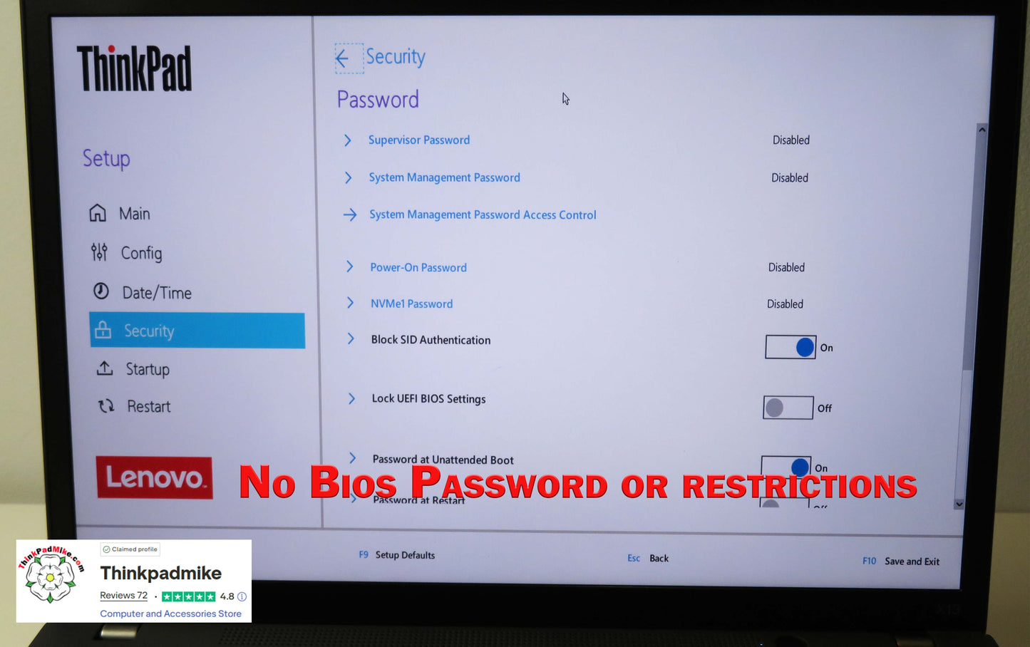 Lenovo ThinkPad x13 Gen 2 i5 1135G7 8GB RAM 256GB SSD WUXGA IPS SCREEN B\LKB (1242)