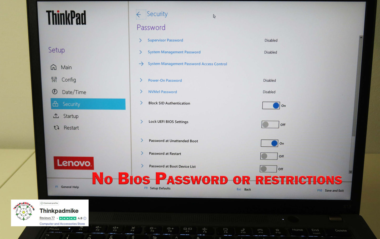 Lenovo ThinkPad x13 i5 1235U *10 Core* 16GB RAM 256GB SSD IPS WUXGA Screen (1288)