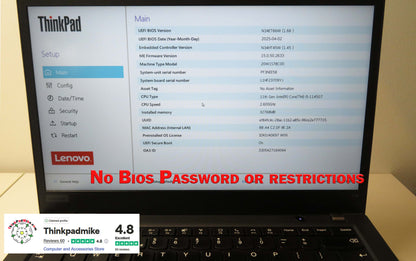 Lenovo ThinkPad T14 i5 1145G7 32GB RAM 256GB SSD IPS FHD SCREEN B\L KB(1172)