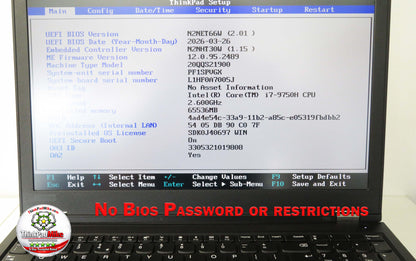 Lenovo ThinkPad P53 i7 *6 CORE* 9750H 2.6Ghz 64GB RAM 512GB SSD IPS B\L KB NVIDIA T2000 (1354)