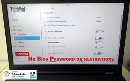 Lenovo ThinkPad P15 i7 10850H *6 CORE* 64GB RAM 512GB SSD IPS NVIDIA T2000 WIN11 (1141)