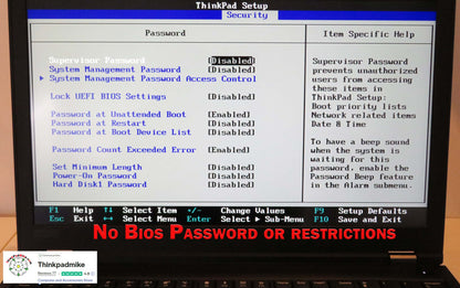Lenovo ThinkPad P53 i7 *6 CORE* 9750H 2.6Ghz 32GB RAM 512GB SSD IPS B\L KB NVIDIA T1000 (1299)