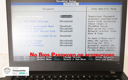 Lenovo ThinkPad T480 i7 8550U 16GB RAM 256GB SSD IPS SCREEN DUAL BATS (1293)