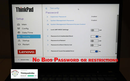 Lenovo ThinkPad T14 AMD Ryzen 7 Pro 8 CORE 32GB RAM 512GB SSD IPS FHD SCREEN B\LKB (1232)