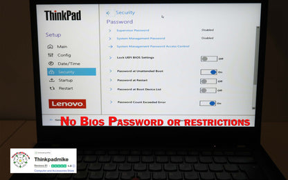 Lenovo ThinkPad T14 AMD Ryzen 7 Pro 8 CORE 12GB RAM 256GB SSD IPS FHD B\L KB (1328)