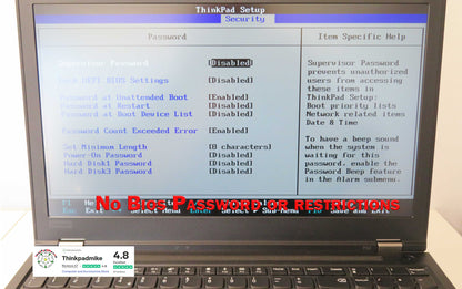 Lenovo ThinkPad P52 i7 *HEX CORE* 8850H 2.6Ghz 64GB RAM 512GB + 128GB IPS B\L KB NVIDIA P2000 WIN11 (1041)