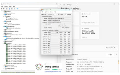 Lenovo ThinkPad T14 i7 1255u 10 Core 32GB RAM 256GB SSD WUXGA IPS SCREEN (1245)