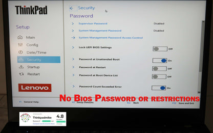 Lenovo ThinkPad T14 AMD Ryzen 7 Pro 8 CORE 32GB RAM 512GB SSD IPS FHD SCREEN B\LKB (1229)