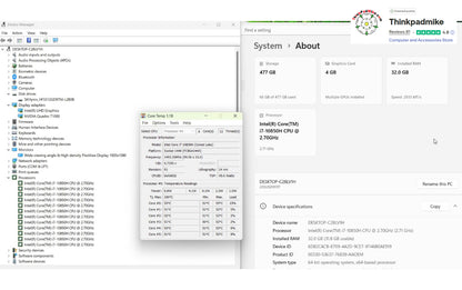 Lenovo ThinkPad P15 i7 10850H *6 CORE* 32GB RAM 512GB SSD IPS NVIDIA T1000 (1309)