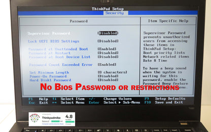 Lenovo ThinkPad T480 i5 8250U 16GB RAM 256GB SSD IPS SCREEN WIN11 (1228)