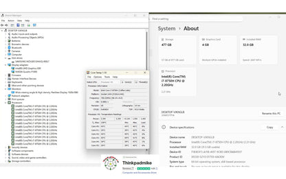 Lenovo ThinkPad P1  i7 *6 CORE* 8750H 2.2Ghz 32GB RAM 512GB SSD IPS B\L KB NVIDIA P1000 (1303)