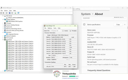 Lenovo ThinkPad T14 AMD Ryzen 7 Pro 8 CORE 20GB RAM 512GB SSD TN FHD SCREEN B\LKB (1230)