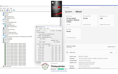 Lenovo ThinkPad P15 i7 11850H *8 CORE* 32GB RAM 1TB SSD IPS NVIDIA T1200 (1336)