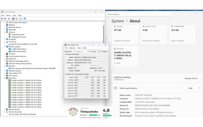 Lenovo ThinkPad P15v i7 10850H *6 CORE* 32GB RAM 512GB SSD IPS NVIDIA P620 WIN11 (1225)