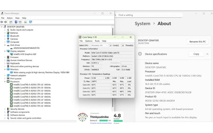 Lenovo ThinkPad T480 i5 8250U 16GB RAM 256GB SSD IPS SCREEN WIN11 (1226)