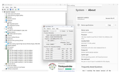 Lenovo ThinkPad x13 Gen 2 i5 1135G7 8GB RAM 256GB SSD WUXGA IPS SCREEN B\LKB (1242)