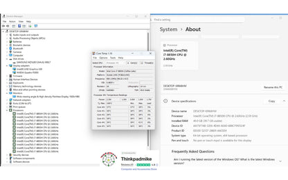 Lenovo ThinkPad P52 i7 *6 CORE* 8850H 2.6Ghz 40GB RAM 512GB IPS B\L KB NVIDIA P2000 (1238)