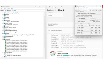 Lenovo ThinkPad T14 i5 1135G7 16GB RAM 256GB SSD IPS FHD SCREEN B\LKB (1235)