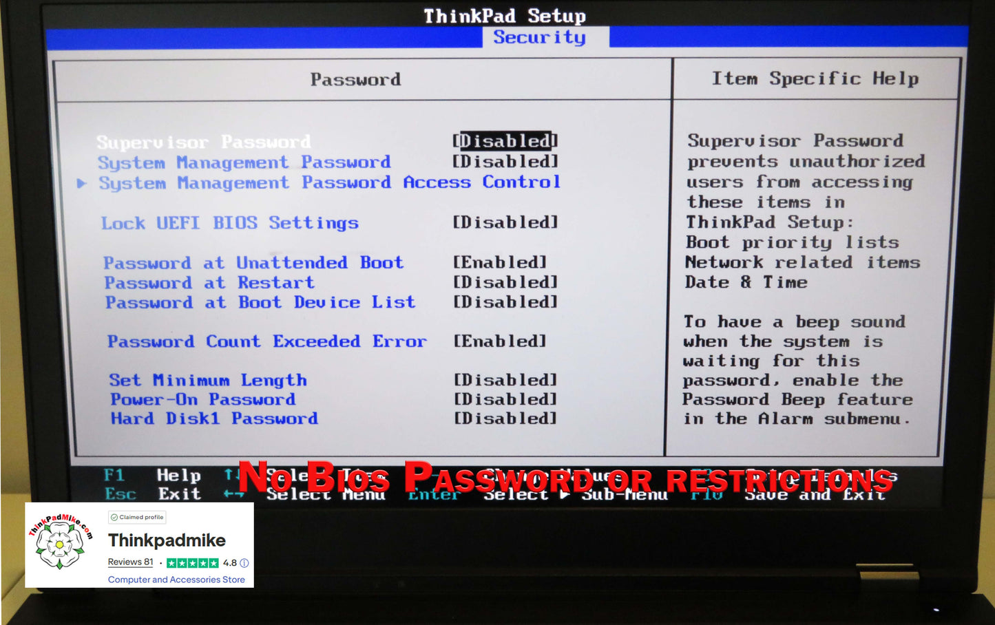 Lenovo ThinkPad P53 i7 *6 CORE* 9750H 2.6Ghz 32GB RAM 512GB SSD IPS B\L KB NVIDIA T1000 (1317)