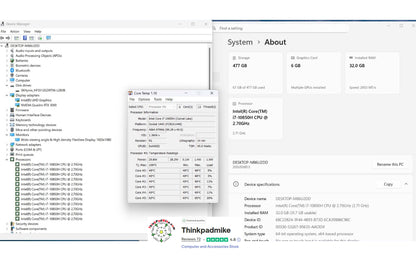 Lenovo ThinkPad P15 i7 6 CORE 10850H 2.7Ghz 32GB RAM 512GB IPS NVIDIA RTX 3000 (1258)